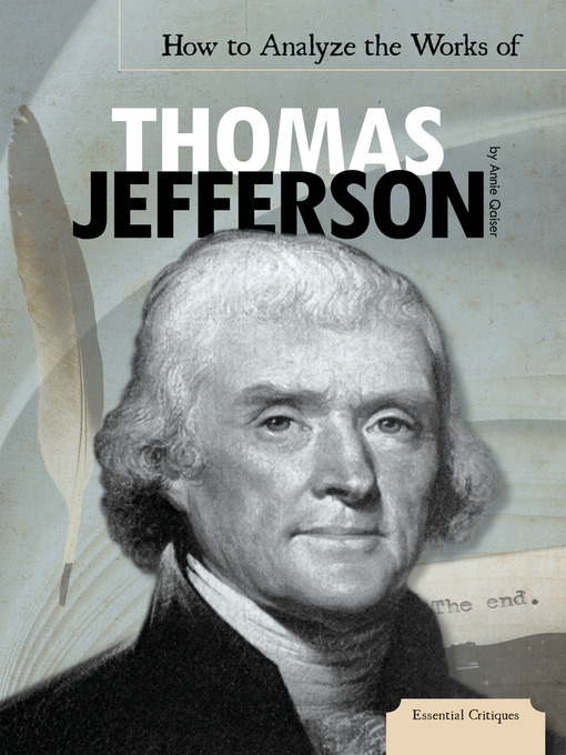 Cover image for How to Analyze the Works of Thomas Jefferson